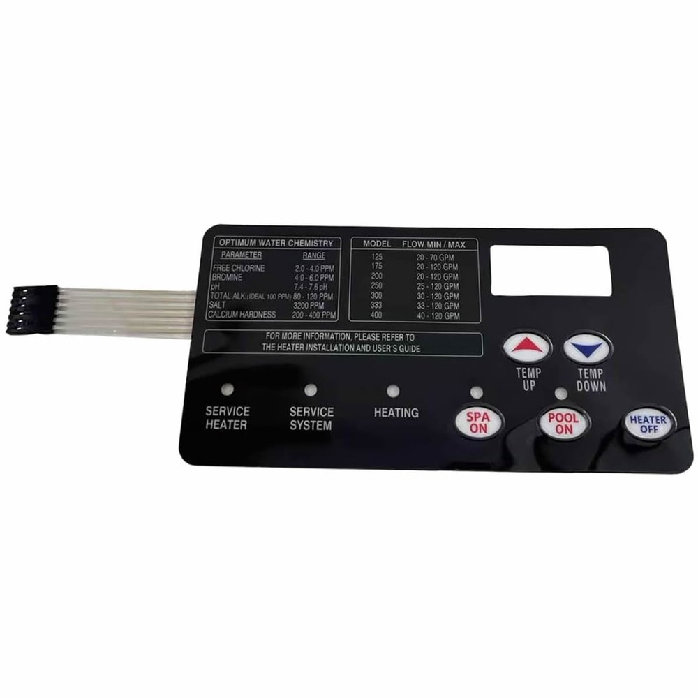 Replacement for Pentair 472610Z Switch Membrane Pad MasterTemp Pool & Spa Heater