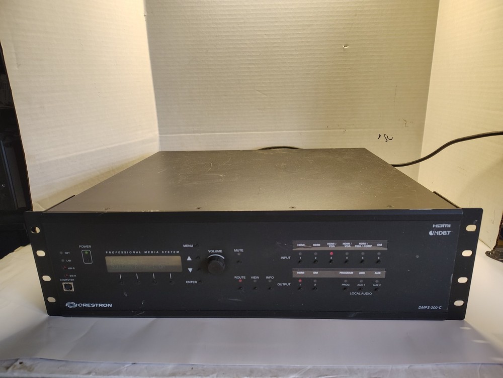 CRESTRON DMPS-200-C Professional Digital Media System With Rack Ears, Tested