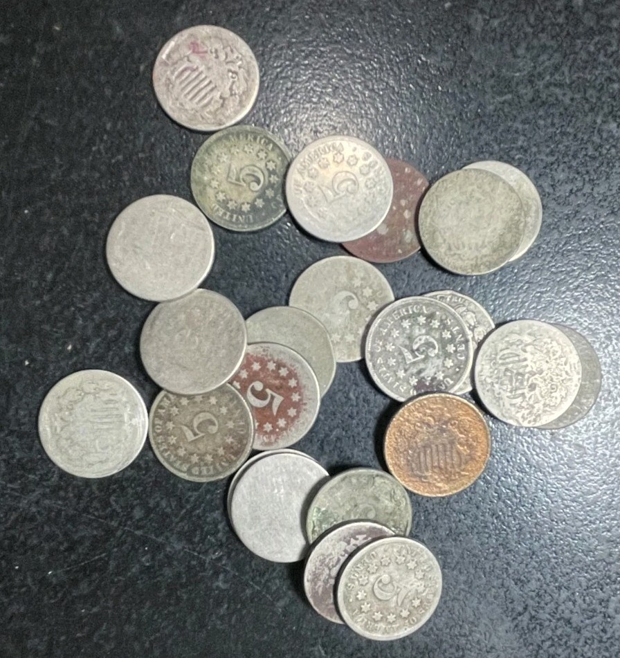 33 CULL SHIELD NICKELS