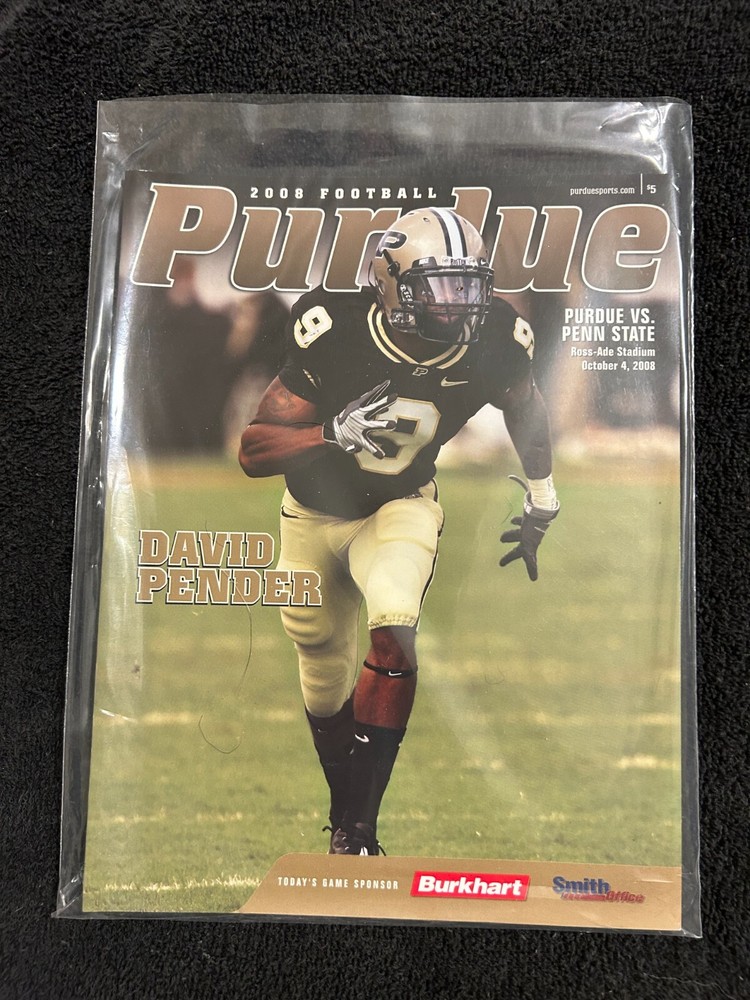 PURDUE VS PENN ST FOOTBALL GAME PROGRAM OCT 4 2008 NICE GRADE M323