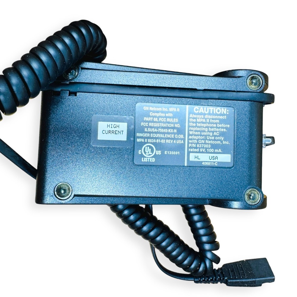 GN Netcom MPA II Multi Purpose Headset Amplifier Unit 01-0009