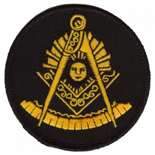 Motorcycle Biker Vest Jacket Patch - Masonic Past Master 3" patch
