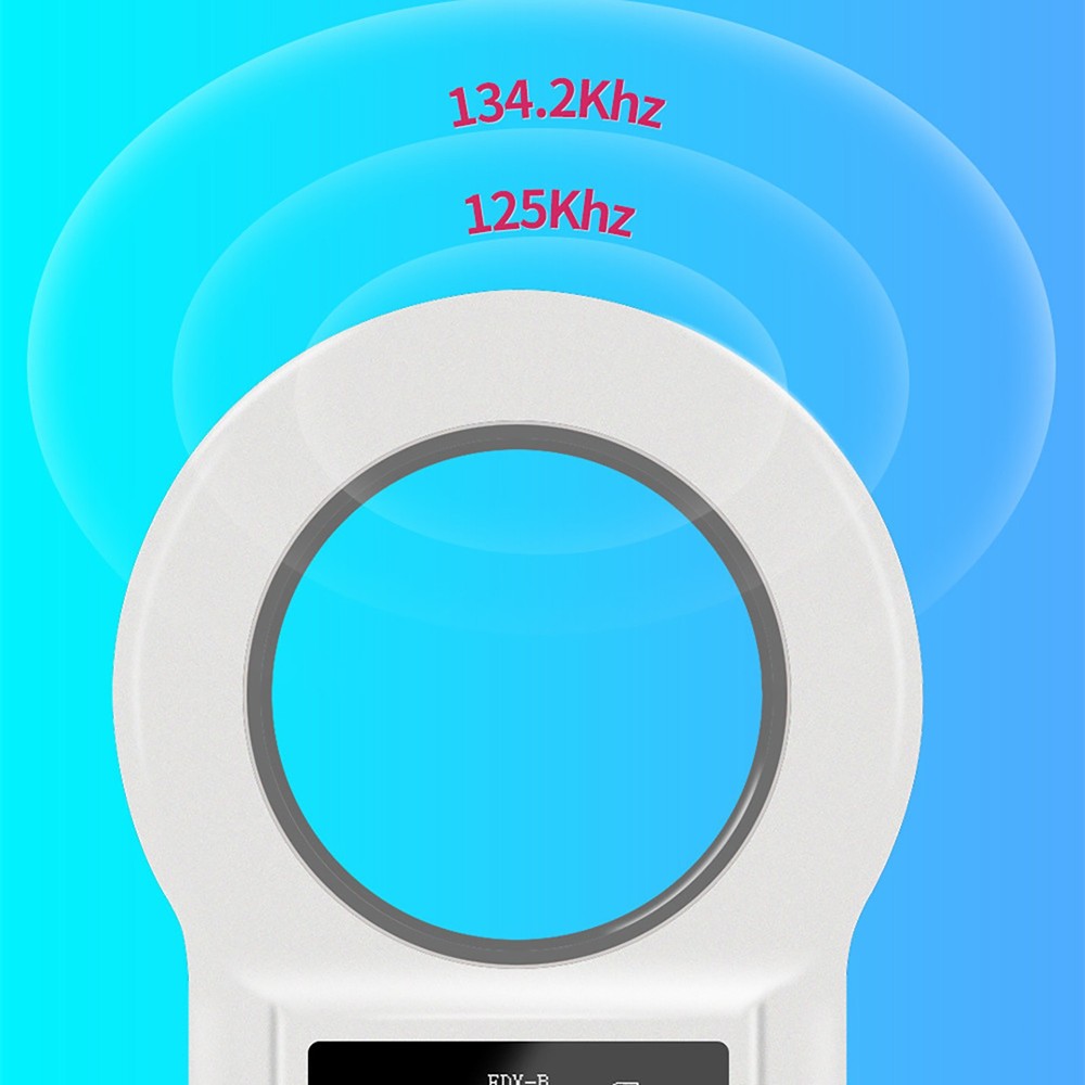 OLED Display FDX-B EMID Animal Microchip Identification Dog Cat Tag ID Reader