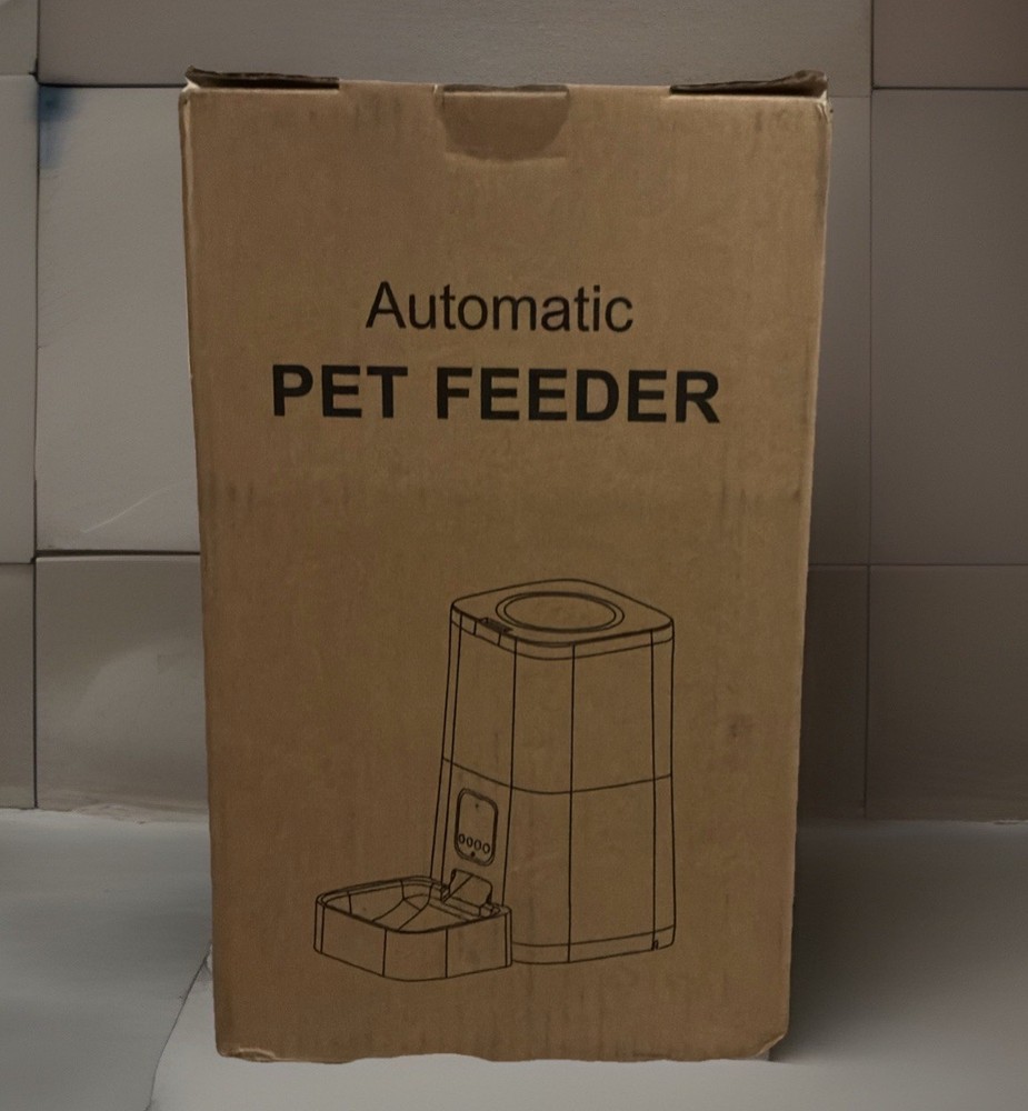 Automatic Pet Feeder 5L – Scheduled Feeding, Dual Power, Timer, easy clean