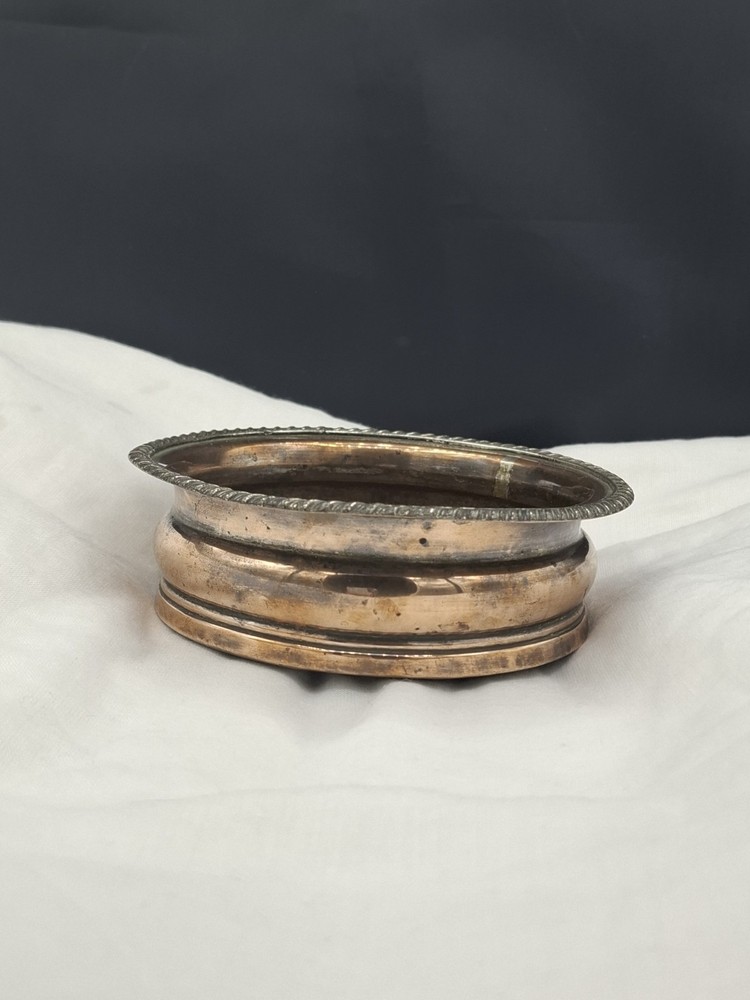 Pair of Antique Copper Wine Coasters