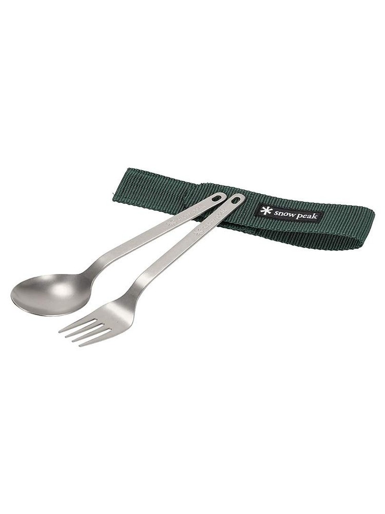 Titanium Fork & Spoon Set, Durable Utensils, Compact, Lightweight, Camping, H...