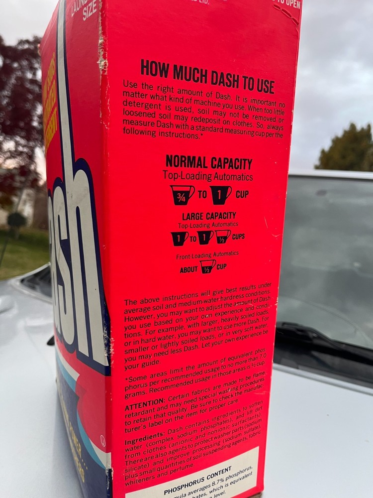 NOS 20-Pound Box Dash Laundry Detergent UNOPENED