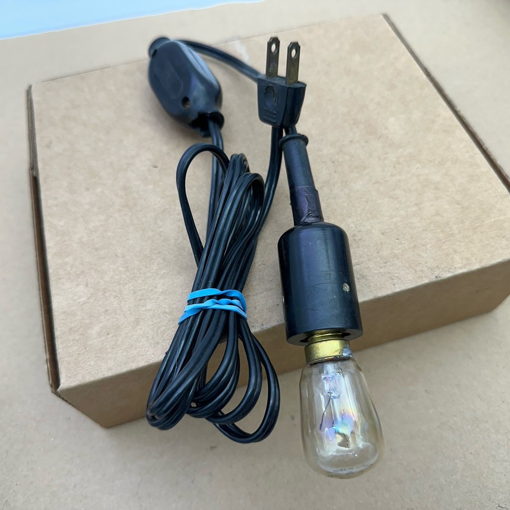 Vintage Working Microscope Lamp Light Bulb Illuminator Switch USA