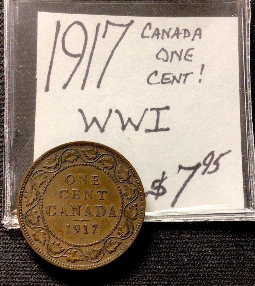 1917 Canada One Cent! WWI! ENN Coins