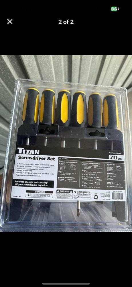 Titan 70pc Screwdriver Set