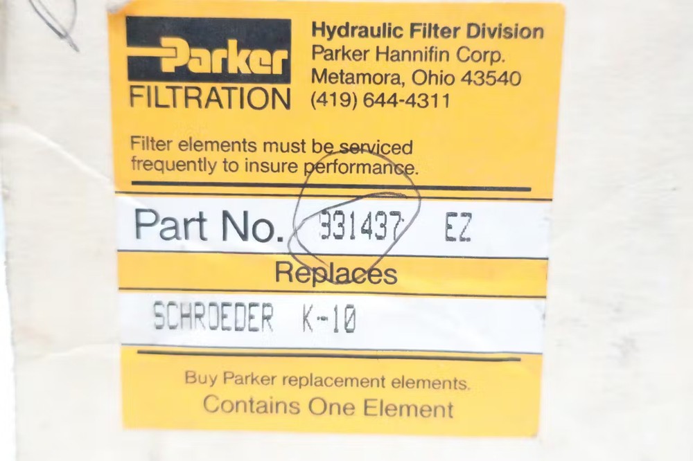 Parker 931437 Hydraulic Filter Element
