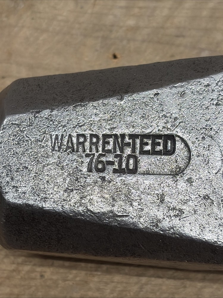 WARREN-TEED 76-10 Nevada Pattern ? 10 Lb. Sledge Hammer Head VINTAGE