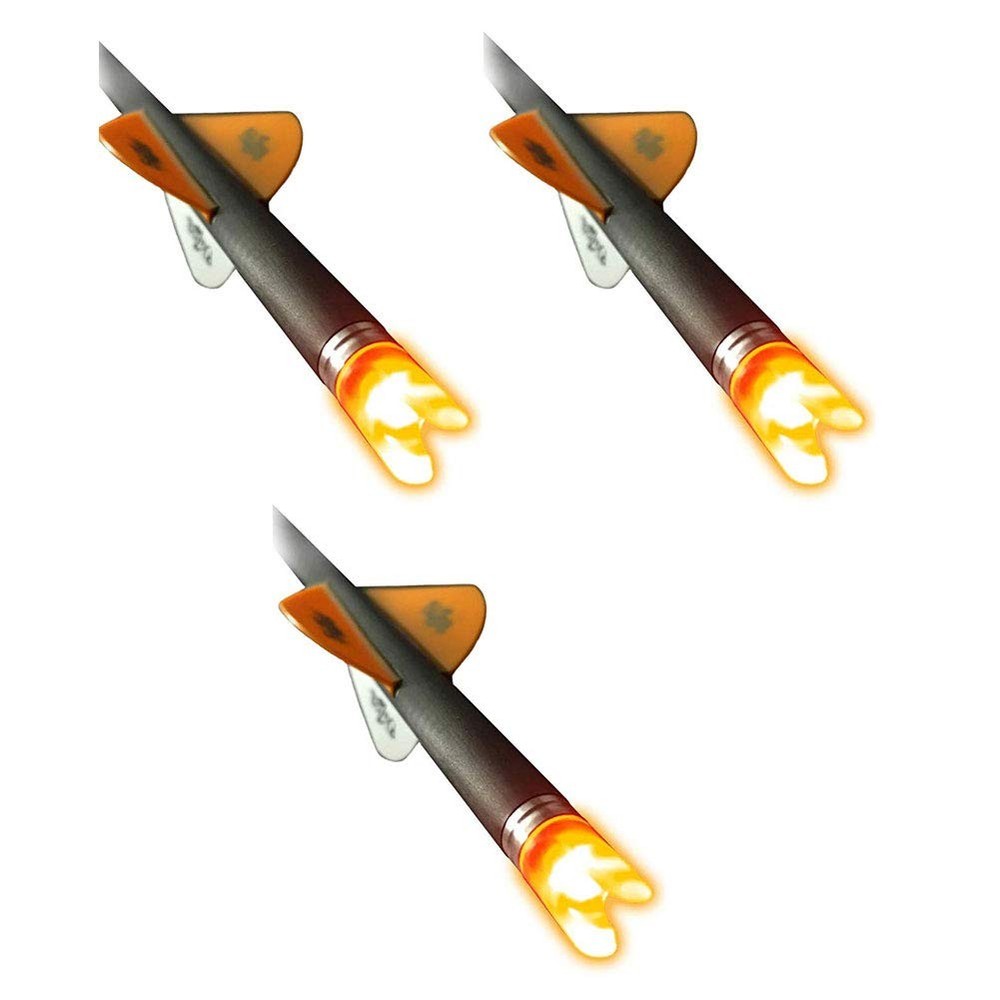 Ravin R135 Lighted Replacement Nocks 3-Pack - LED One Size, Black, Orange