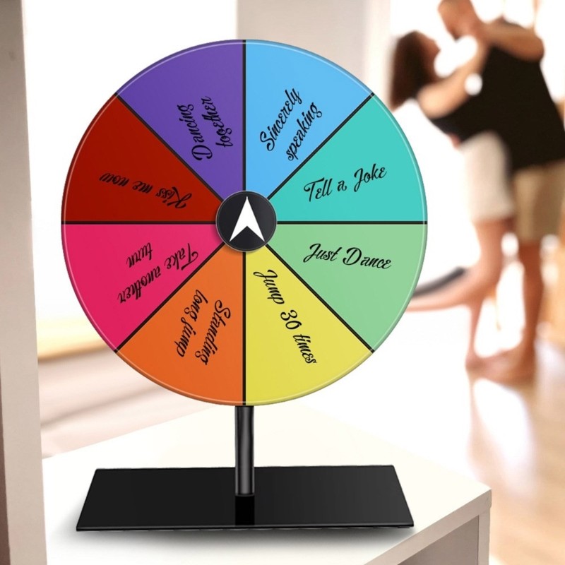 Practical Desktop Fortune Wheel Accessory for Shows and Gatherings Daily Use