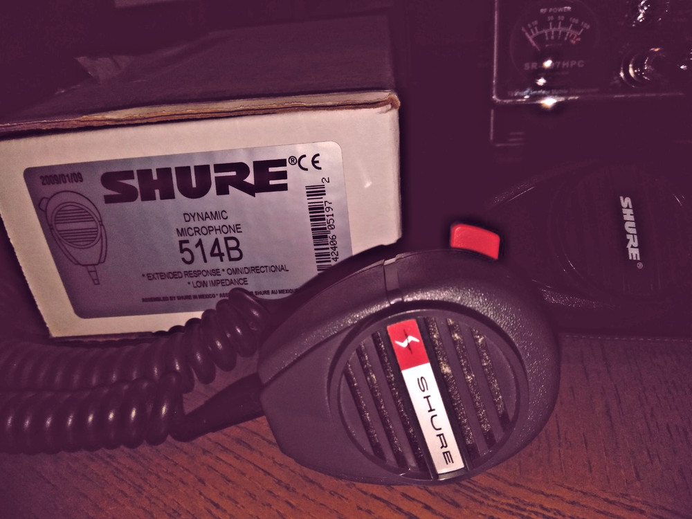 SHURE CM-14S GREY HAND MIC. MINT