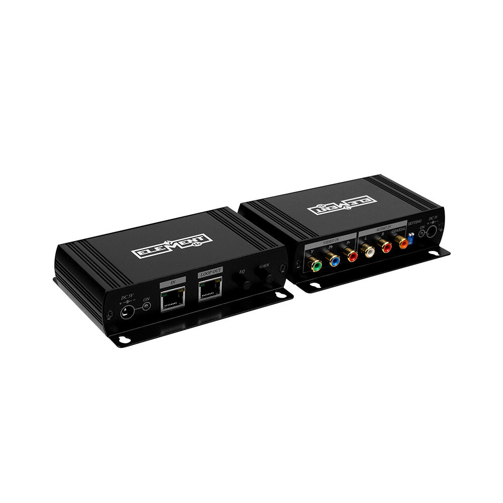 Element-Hz Component Video with Stereo Audio over Cat5e/6 Digital Extender, 300M