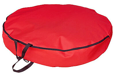 Simple Living Solutions 182105-S Artificial Wreath Storage Bag, Red Polyester,