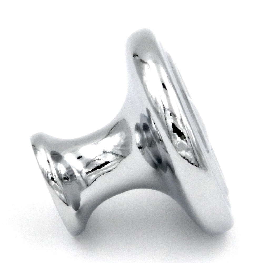 P14402-26 Polished Chrome 1 1/8" Round Disc Cabinet Knob Pull Hickory Eclipse