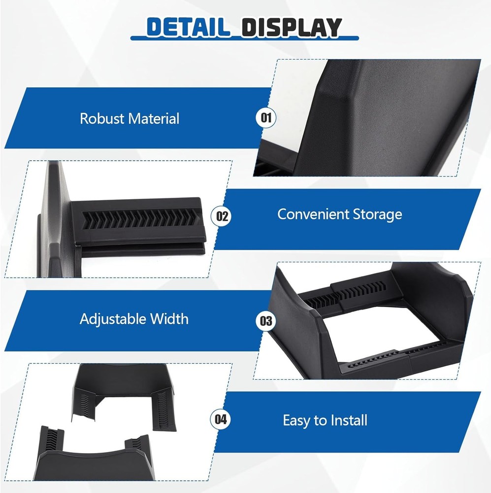 4 Pcs Car Tire Display Stand Wheel Rack Adjustable Width Rim Storage...