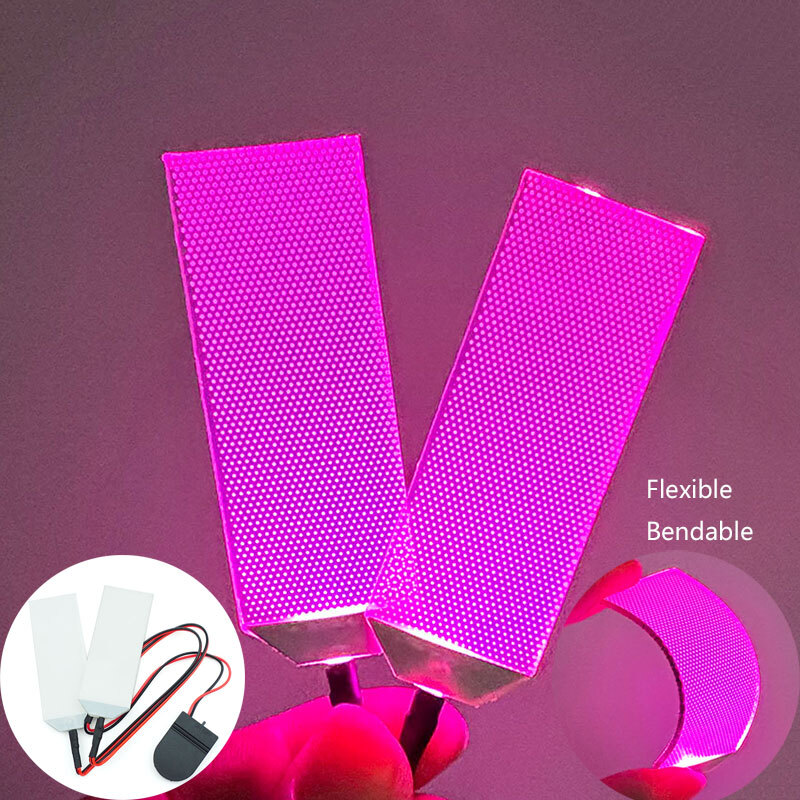 Pink Flexible Bendable Glow Eyes Remote Control Touch Switch Helmet Eye Lights