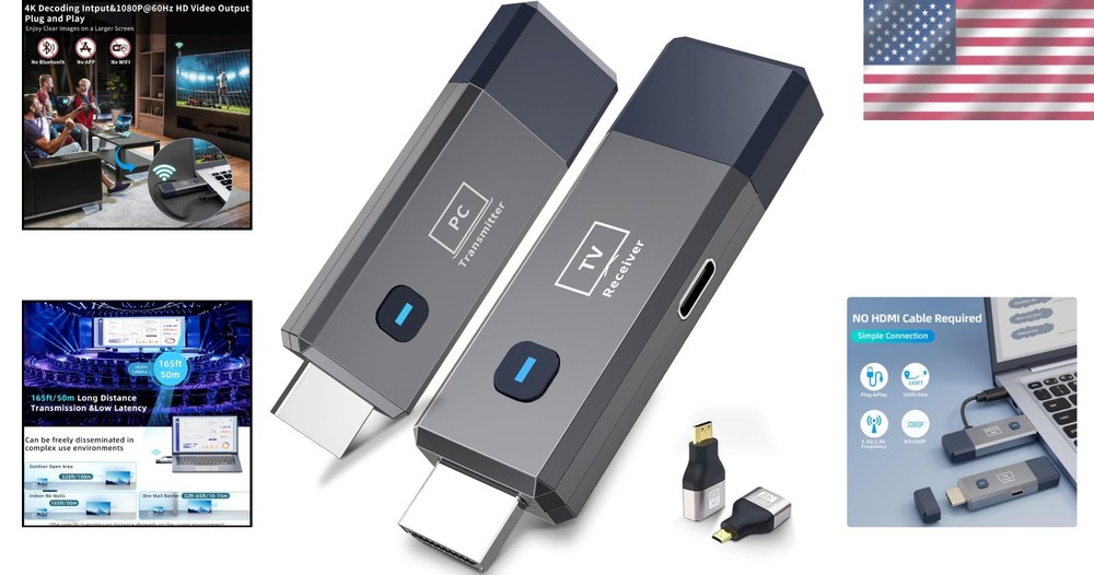 Portable Wireless HDMI Transmitter Receiver