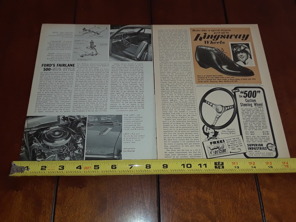 1966 FORD FAIRLANE GT/A ORIGINAL ARTICLE