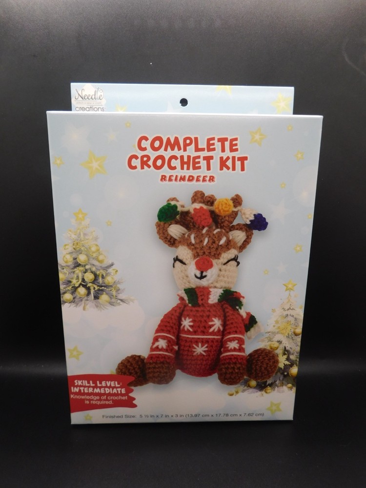 Needle creations Complete crochet kit Reindeer skill level intermediate