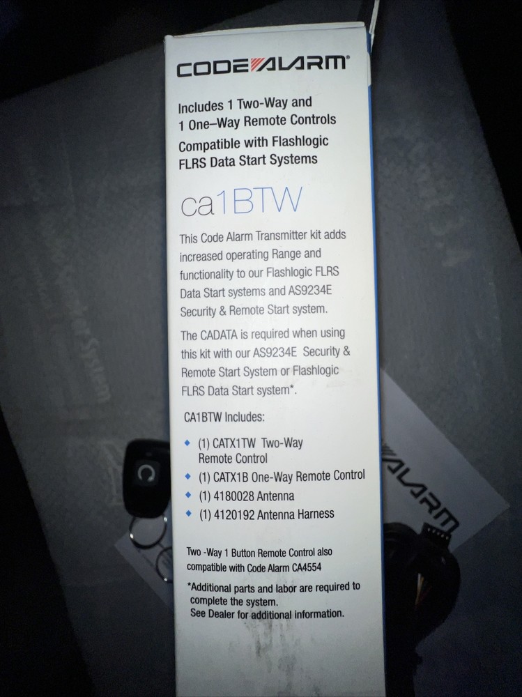 code alarm remote start upgrade to 2way kit