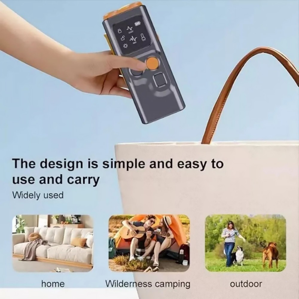 Dog Training Ultrasonic Device with Bark Control and LED Flashlight Deterrent