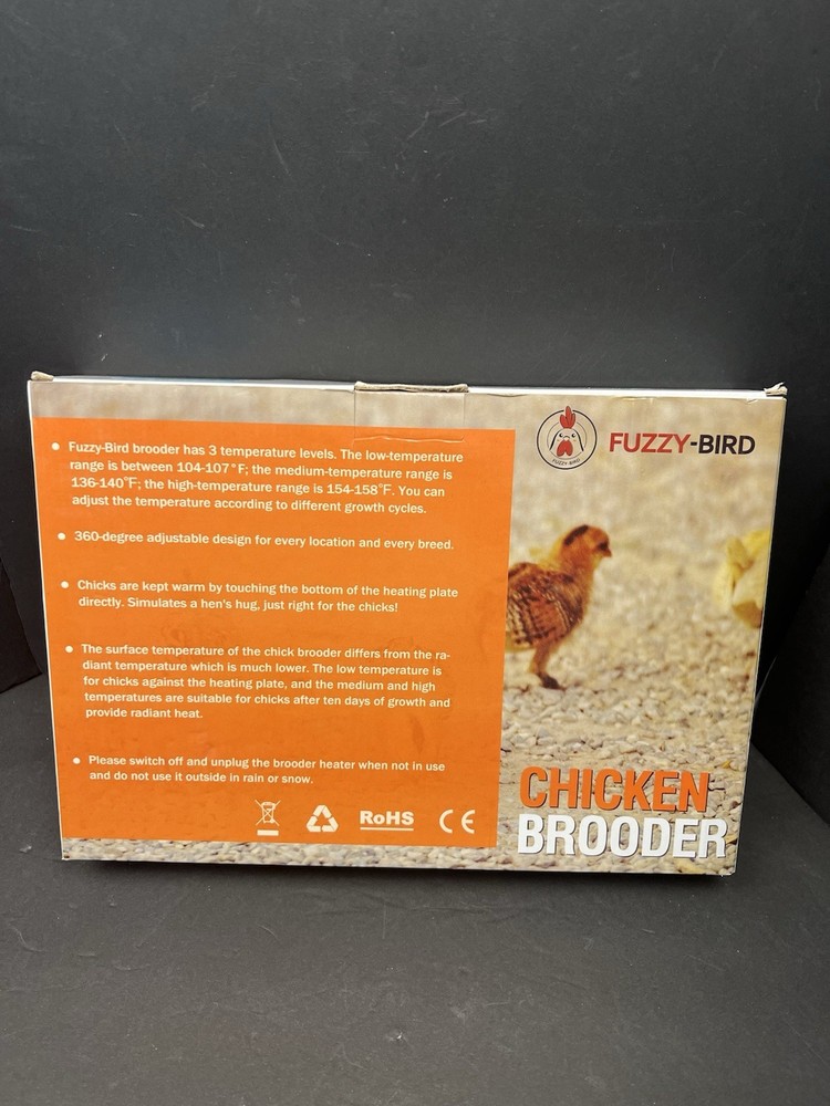 Chick Brooder (12"X8") Brooder Heater for Chicks Ducks and Birds Incubation Heat