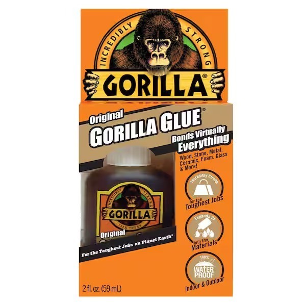Gorilla Waterproof Glue 2 oz Strong Bond Multi Surface Heavy Duty Glue