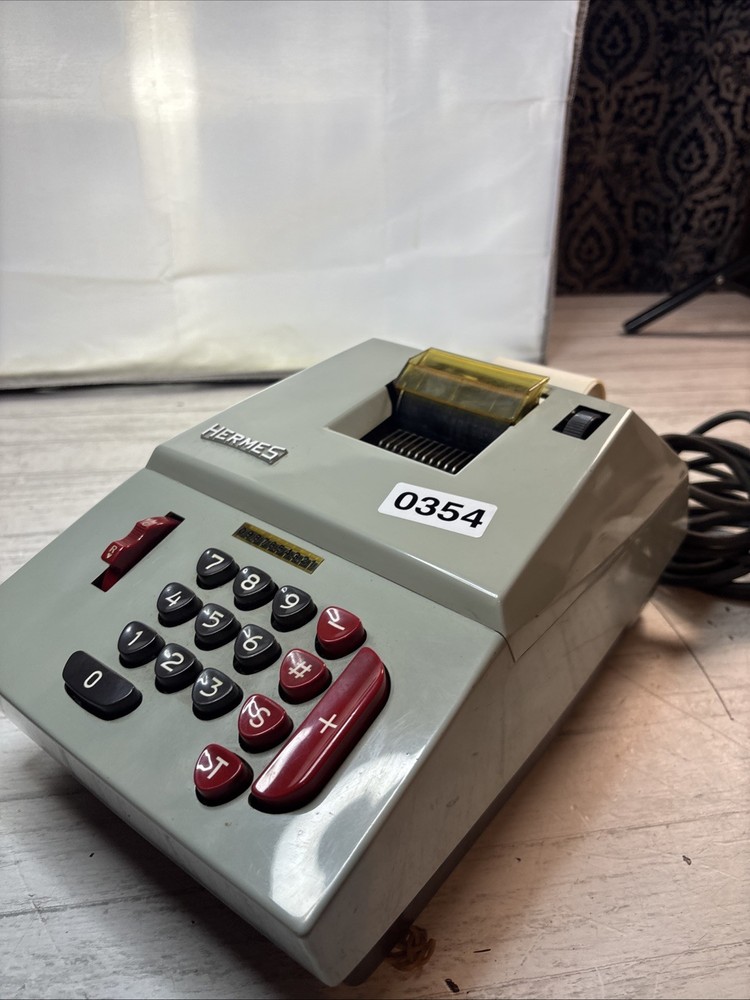 Hermes Precisa Adding Machine Green