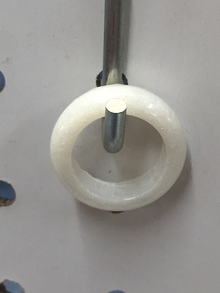 Handmade White Sparkle Resin Ring