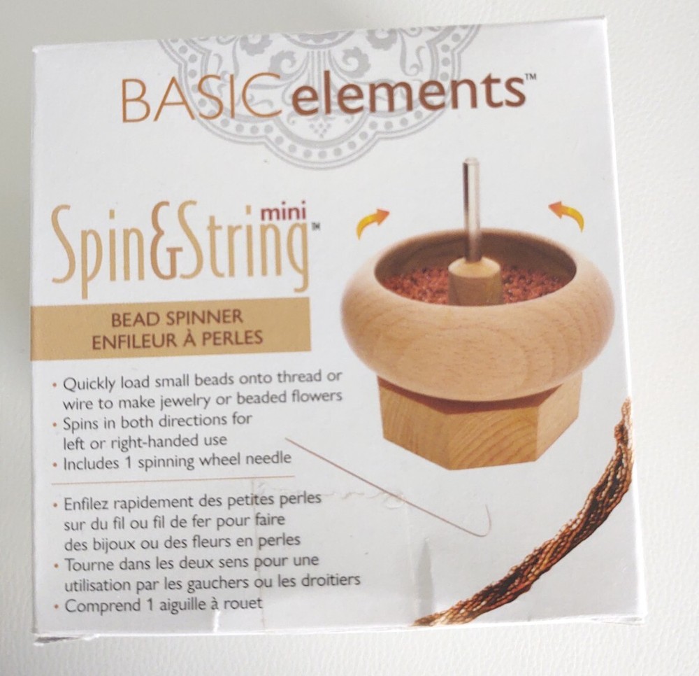 Bead Spinner Spin & String (SW16) Mini Wooden Bead Stringing Tool Beadsmith
