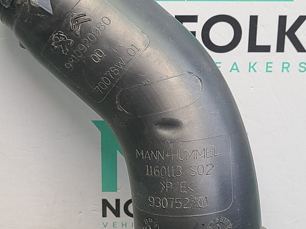 Vauxhall Combo Life Intake Pipe 9810920980