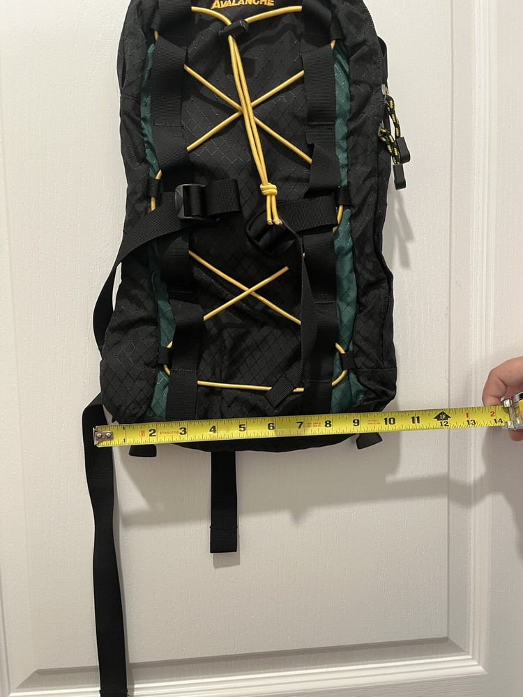 ROKK Avalanche Black Backpack Hiking Travel Day Pack