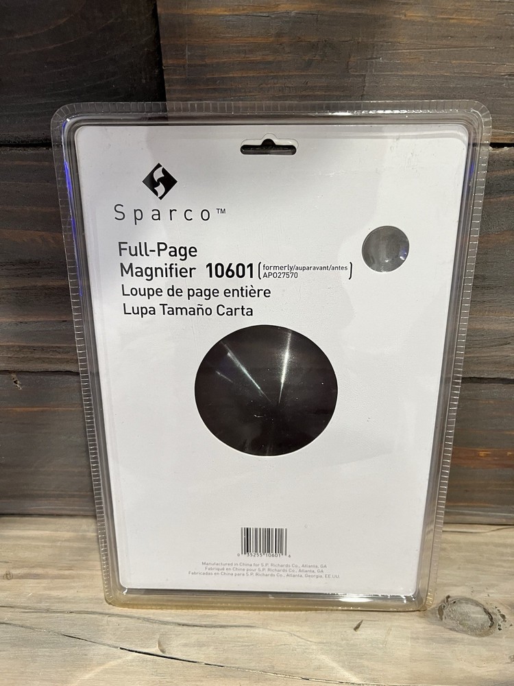 Sparco 10601 Full Page Handheld Magnifier Sealed In Package