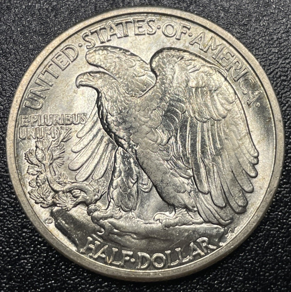 1942-D Walking Liberty Half Dollar 50c Uncirculated