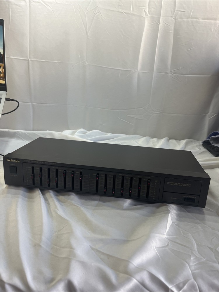 Technics SH-8017 Analog Stereo Graphic Equalizer w/ RCA Inputs Outputs Tested