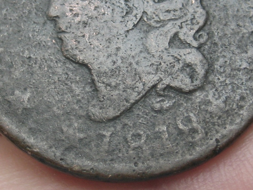 1818 Matron Head Large Cent- About Good Details