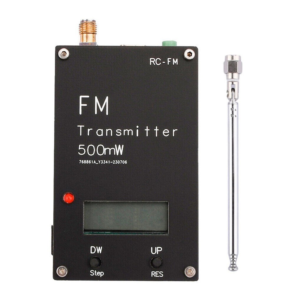 FM Stereo Transmitter With Adjustable Frequency For Devices //new