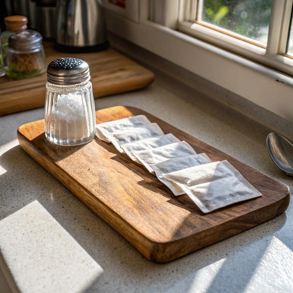 Iodized Salt Packets - .6 Grams - 1000 Packets (Packaging may vary.)