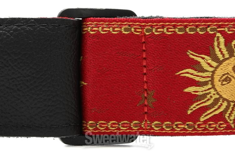 Levy's MPJG '60s Sun Polyester Guitar Strap - Red