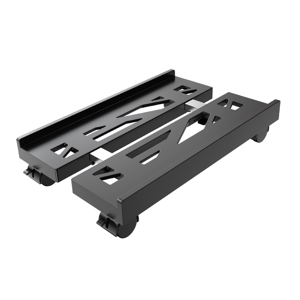 Adjustable Mobile CPU Stand, Ventilated Computer Tower Stand PC Tower Stand with