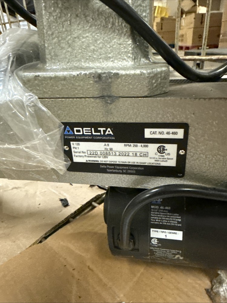 Delta Midi Lathe Wood Model 46-460