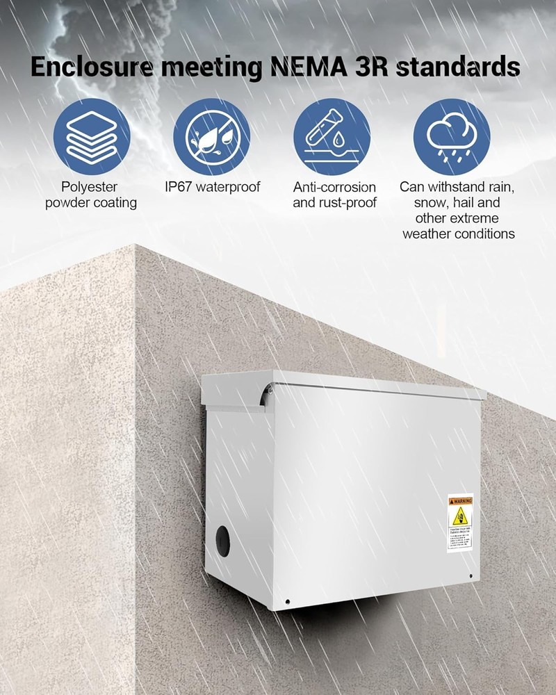 Automatic 225A Generator Transfer Switch,General-Duty Double-Throw Safety Switch