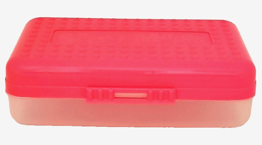 Vtg. Pink SPACEMAKER Pencil Box Eldon Storage Container
