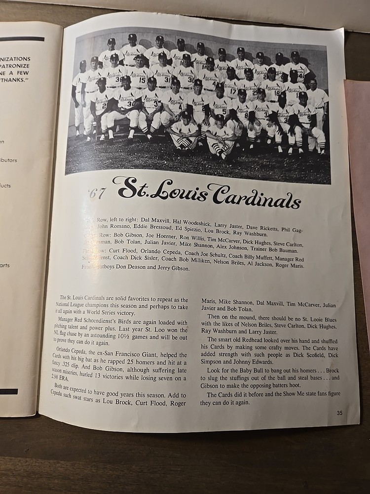 1968 MODESTO REDS PROGRAM.