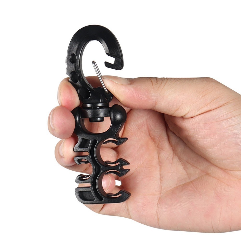 For Second Stage Regulator Scuba Hose Holder Clip with 3 Hole Quick Release