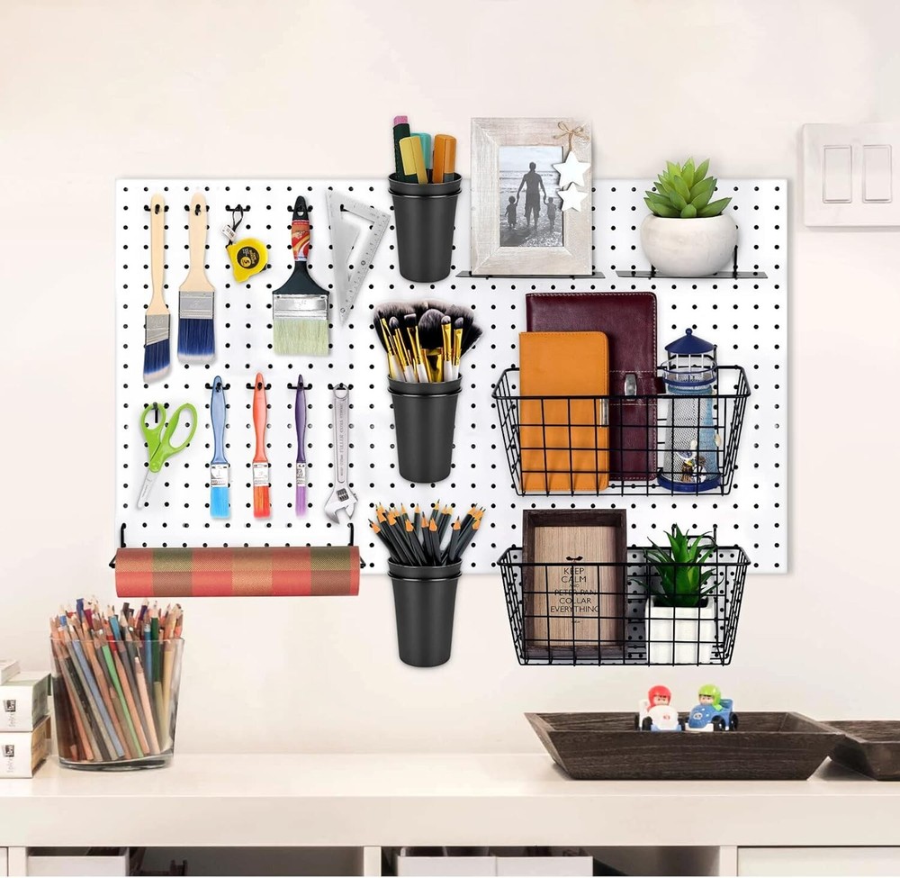 Versatile Pegboard Accessories Set: 18 Techniques for Craft & Tool Organization